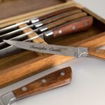 Cofanetto in Legno con 6 Coltelli Da Bistecca Personalizzabili