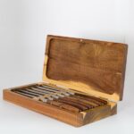 Cofanetto in Legno con 6 Coltelli Da Bistecca Personalizzabili